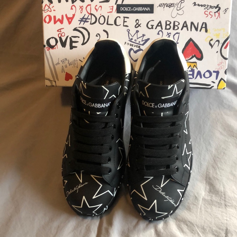 Dolce & Gabbana Star Print Sneakers